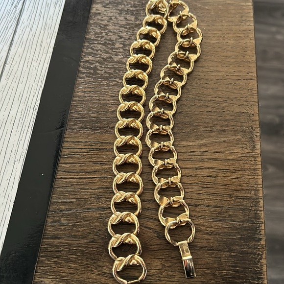 KREMENTZ  Vintage Gold Plated   Chunky Chocker Necklace - Picture 5 of 8